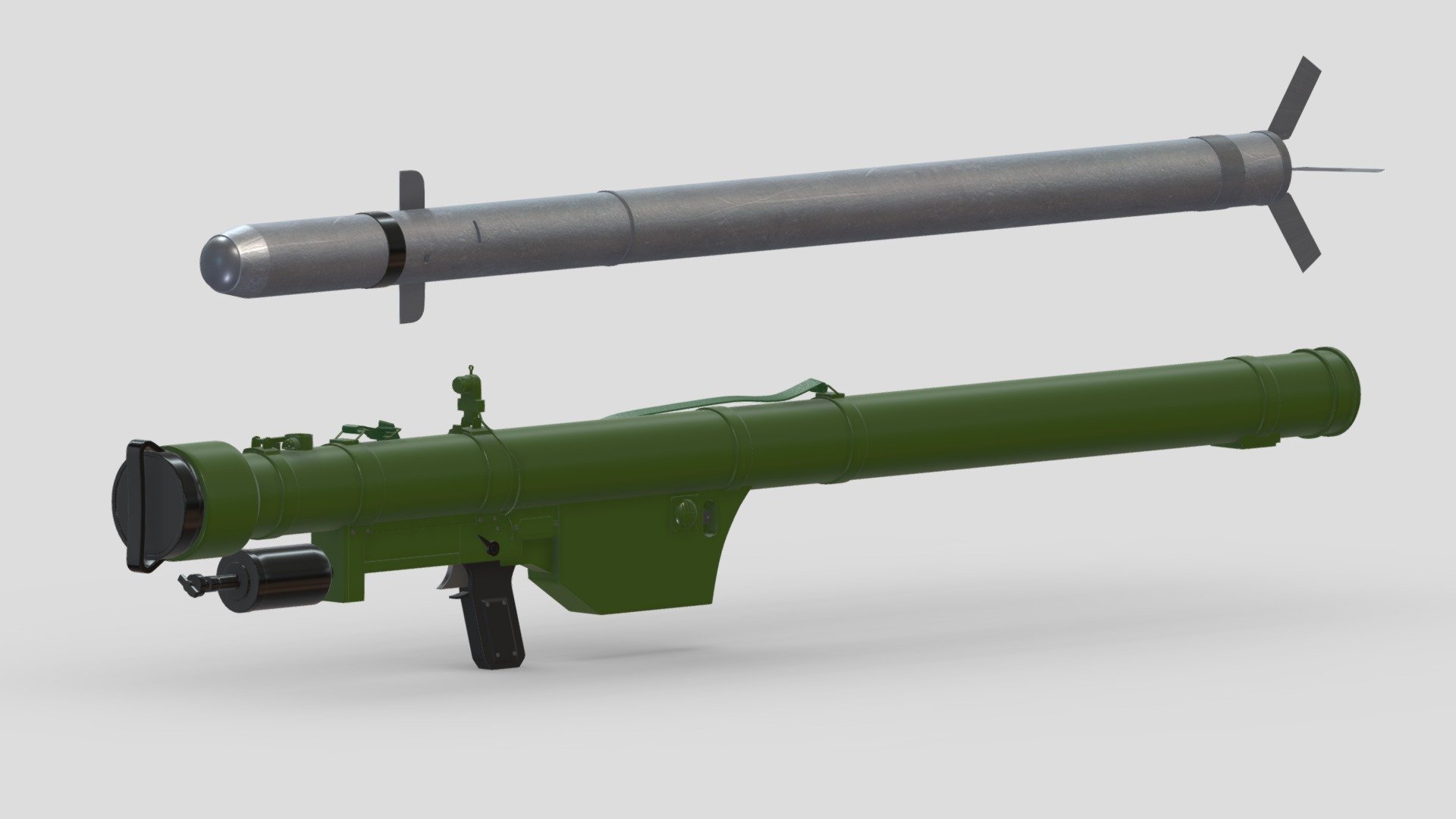 9K32 Strela-2 3d model