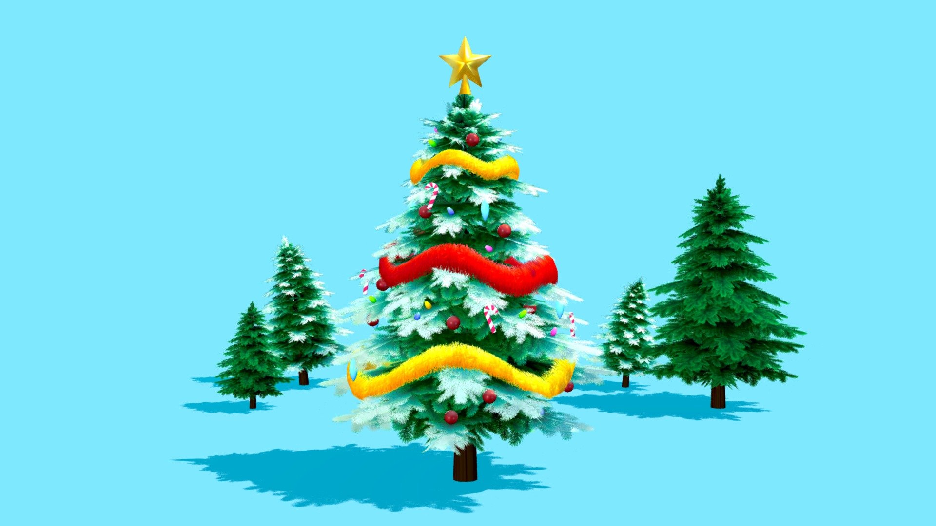 Christmas Trees Pack 2022! 3d model