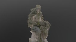 Red army soldier statue