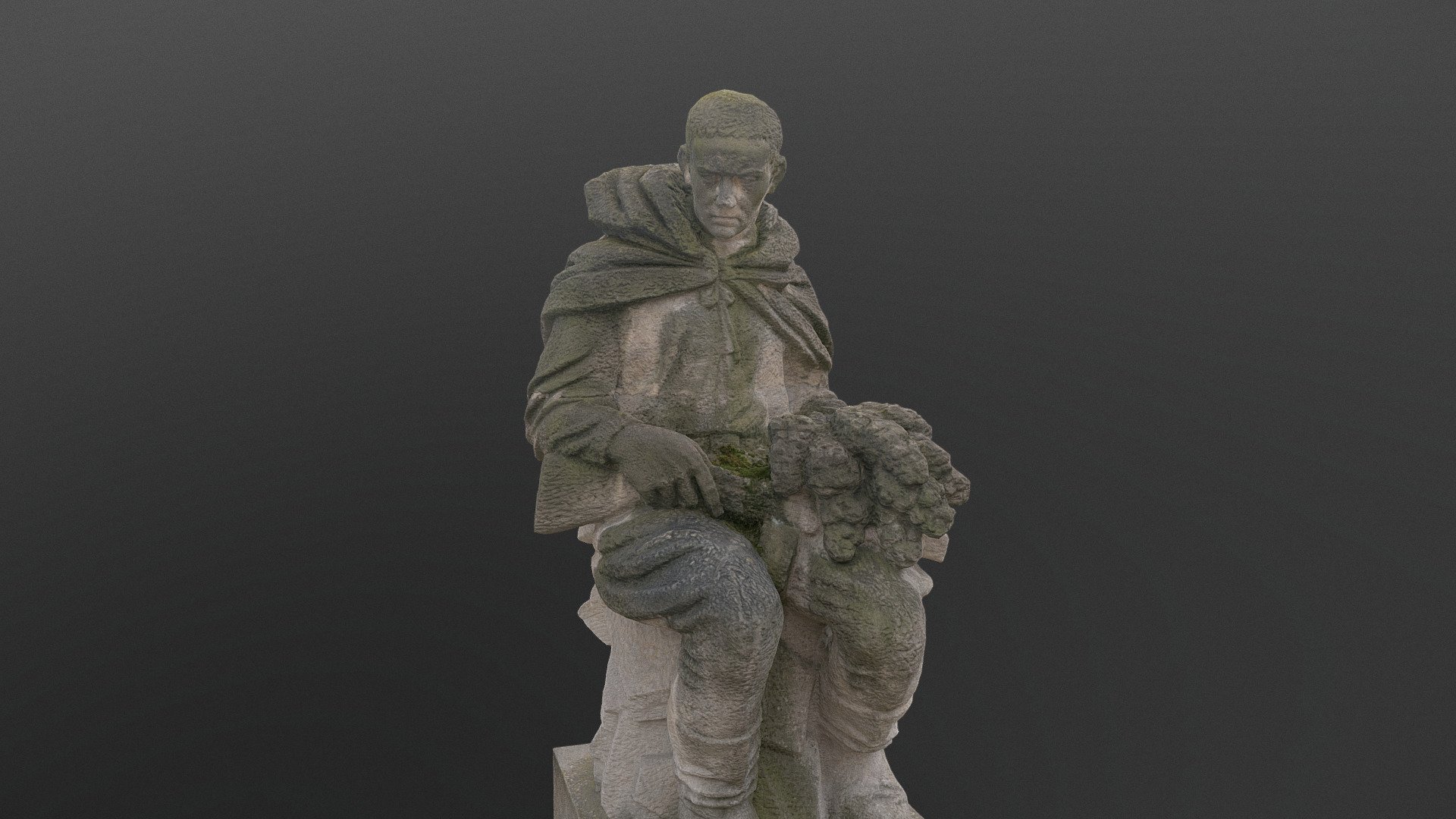 Red army soldier statue 3d model