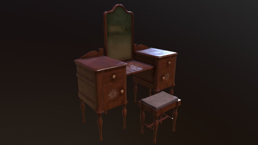 Antique Vanity 3d model