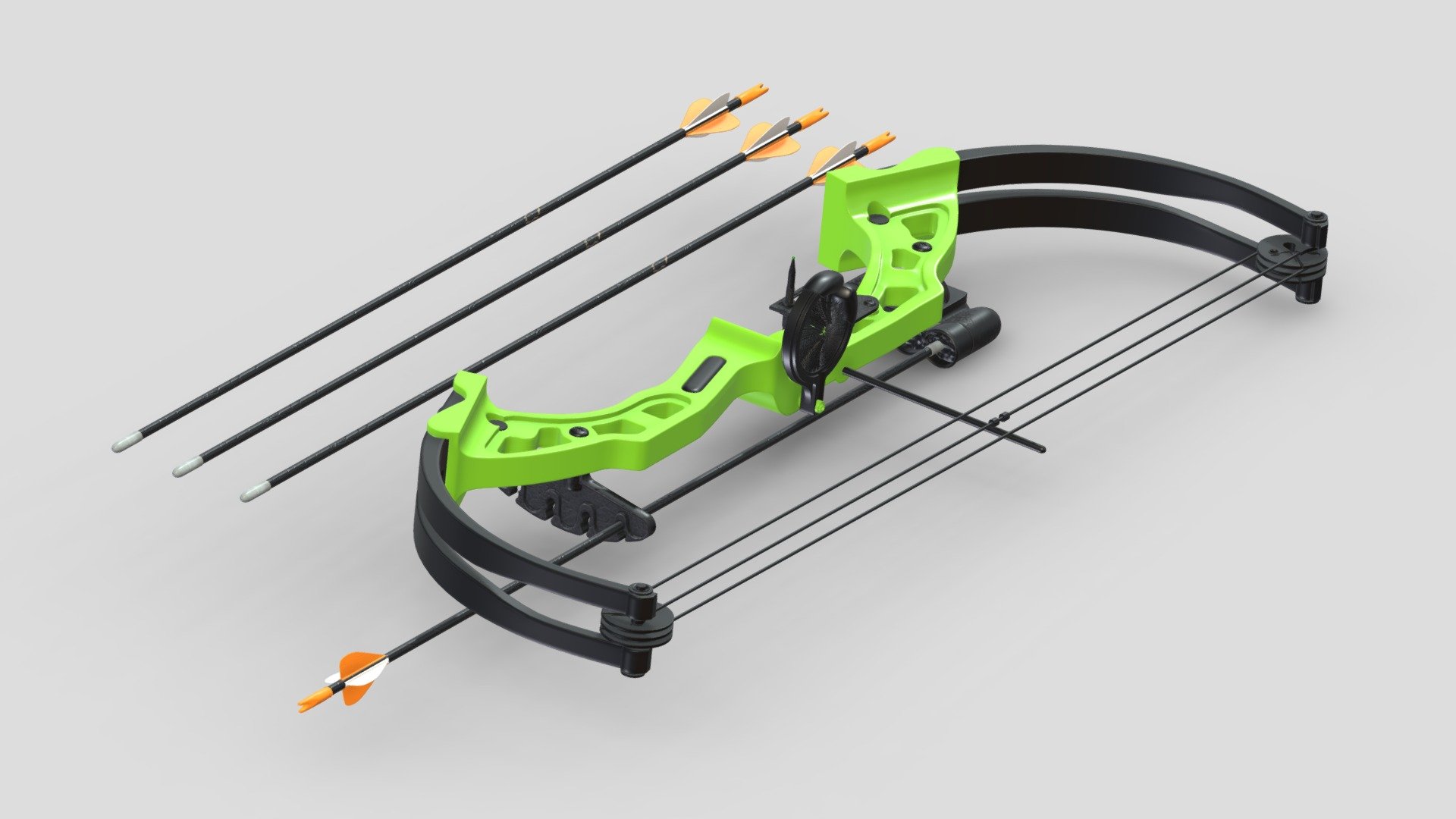 Generic Bow and Arrow 3d model