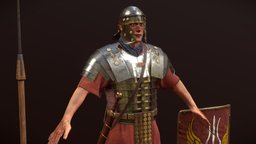 ROMAN LEGIONARY RIGGED-ANIMATED