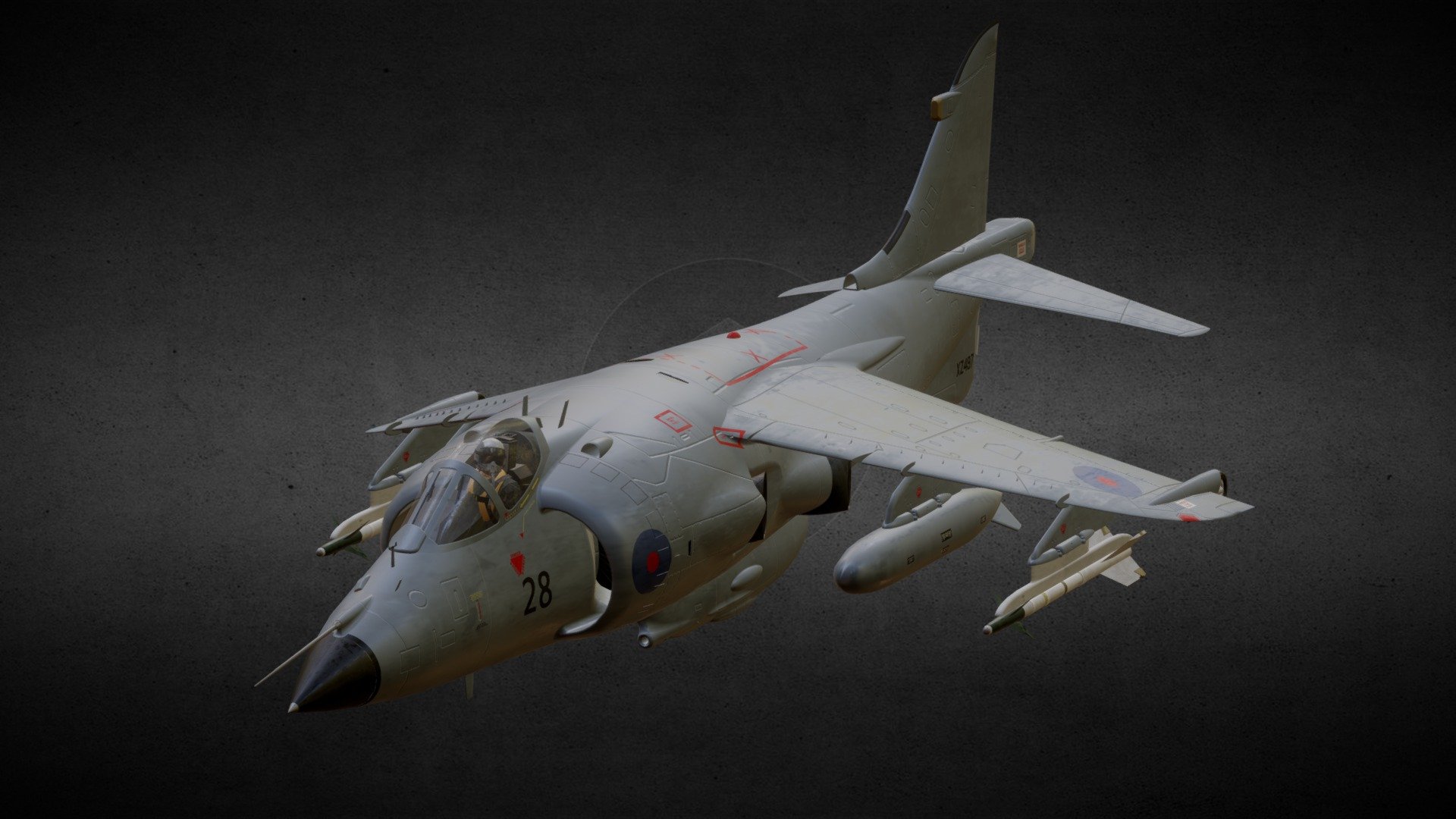 Sea Harrier FRS 1 3d model