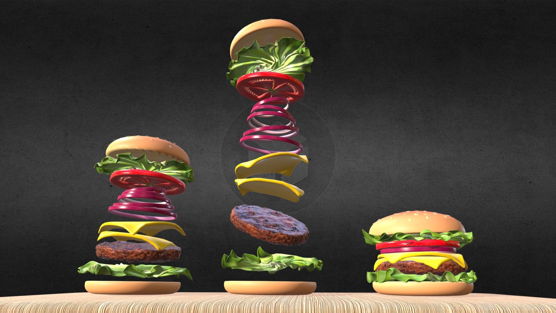 Cheeseburger 3d model