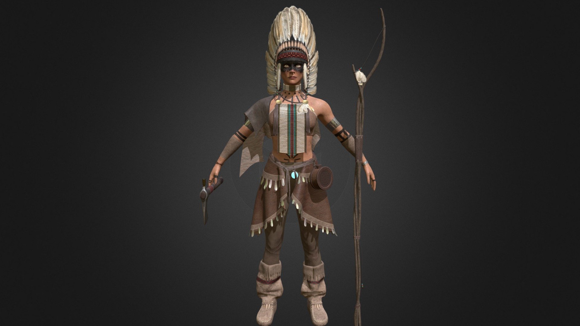 Native American 3d model