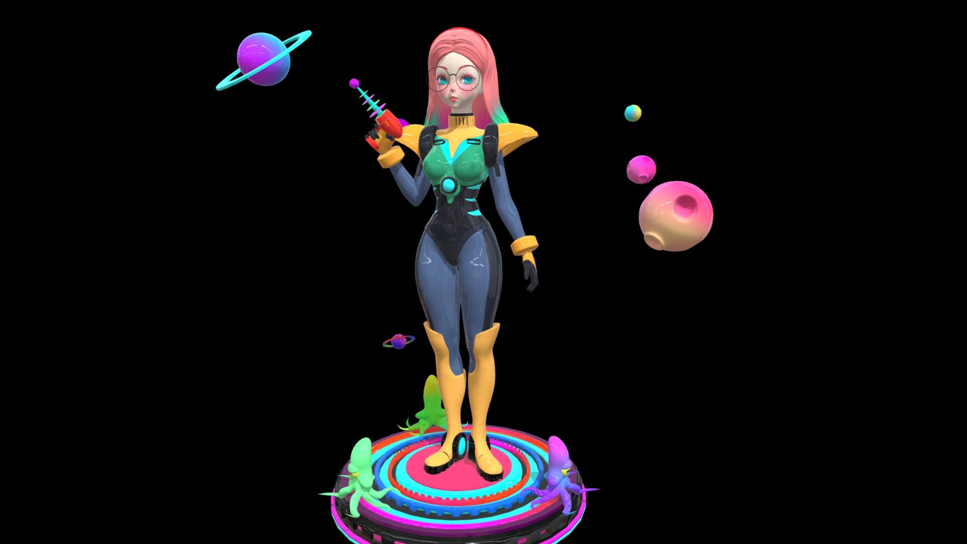 Ivet-Space Girl 3d model