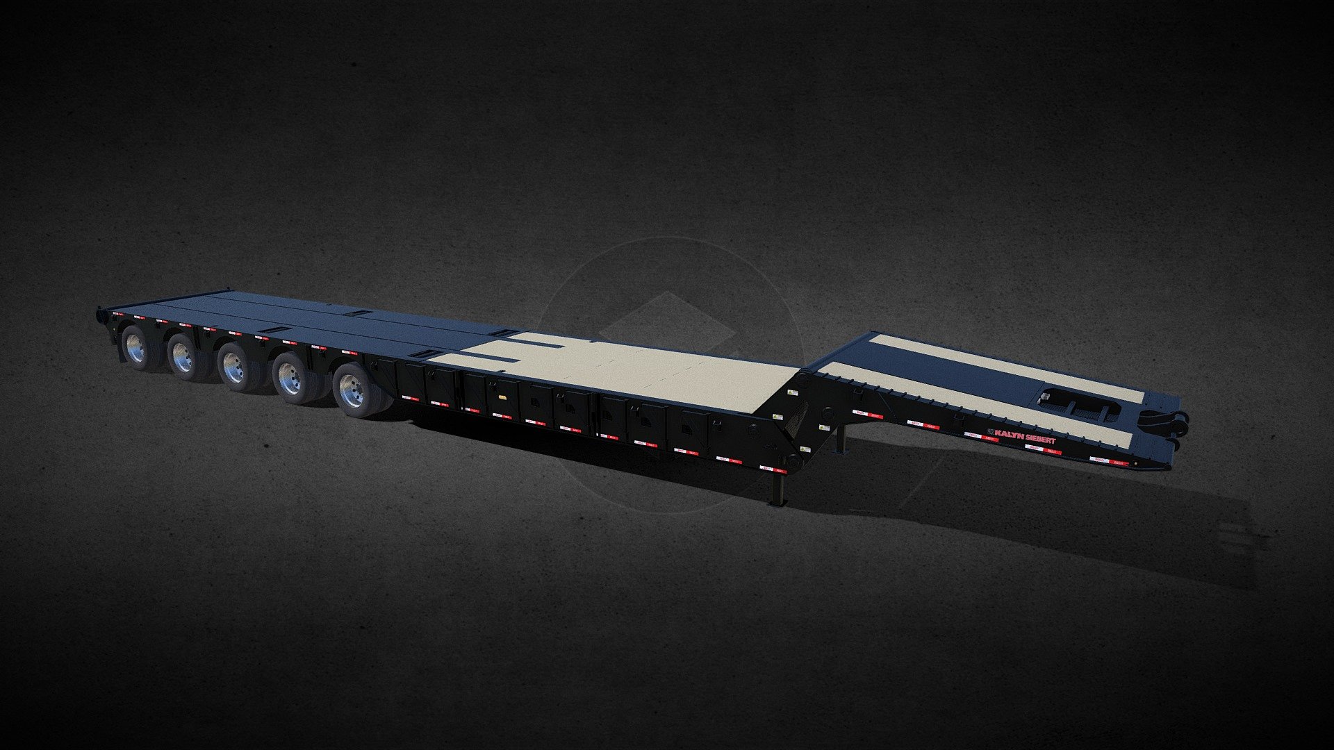 Kalyn Siebert Scissor Neck Oilfield trailer 3d model