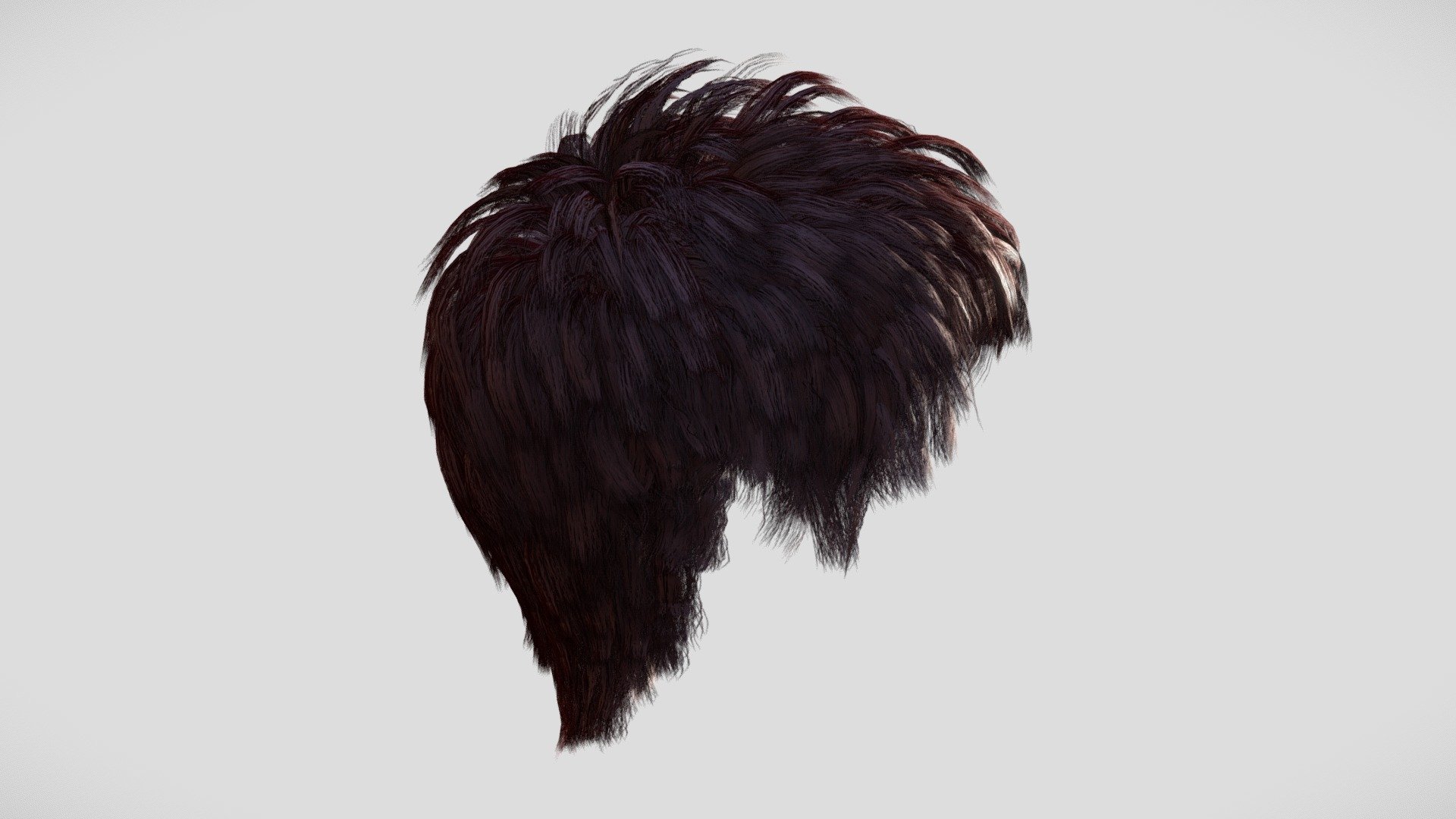 Hair Male 3d model