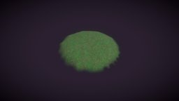 Stylized Grass Terrain 3D Model