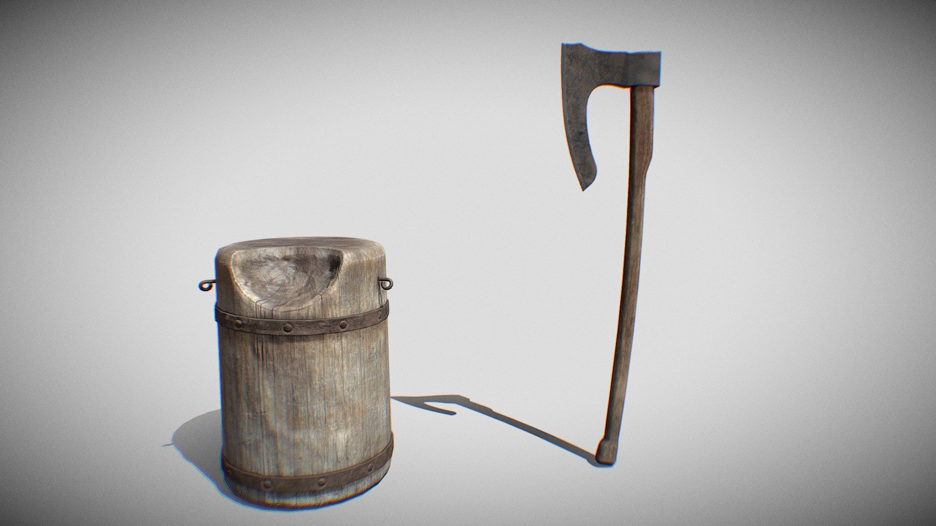 Executioner Axe Block PBR 3d model