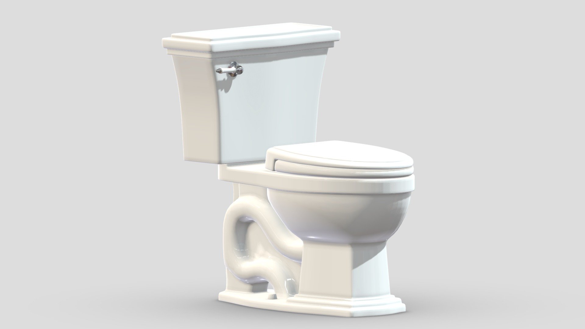 Eco Clayton Two-Piece Toilet 3d model