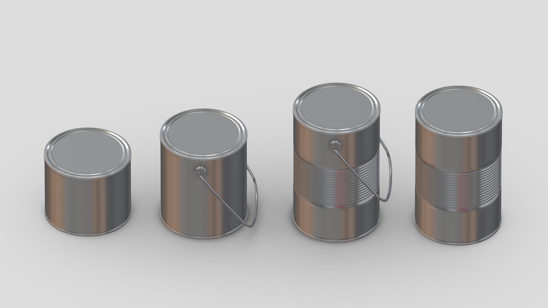 Painting Cans 3d model