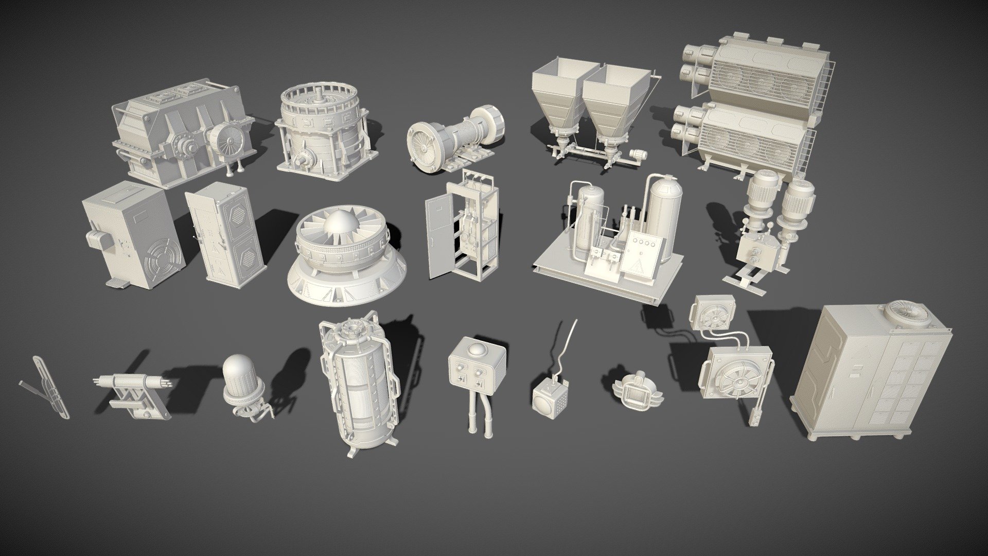 Factory Units 2 3d model