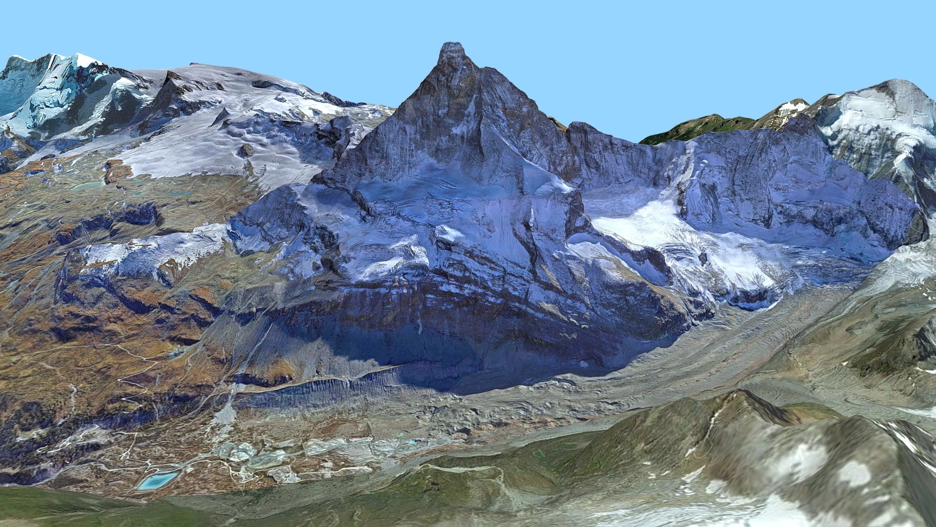 Matterhorn mountain (Mount Cervinia) Switzerland 3d model