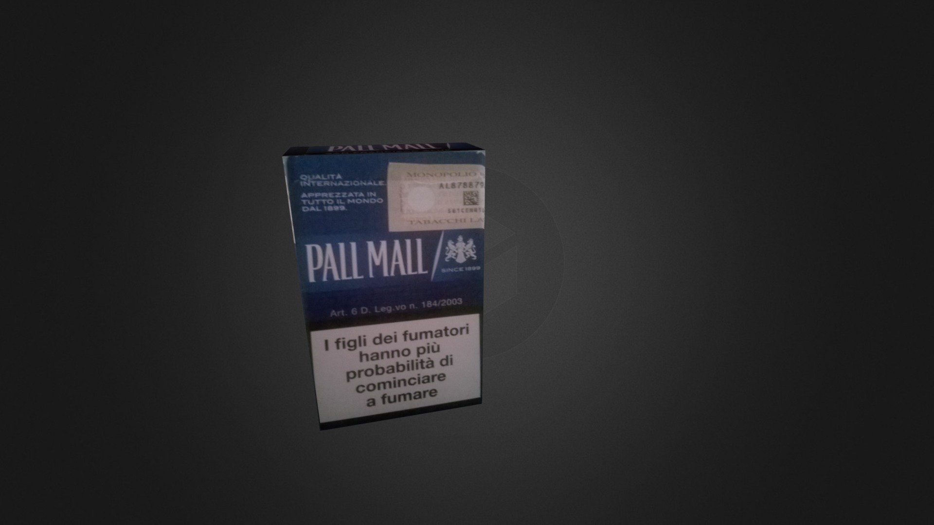 Sigaretta Pall Mall 3d model