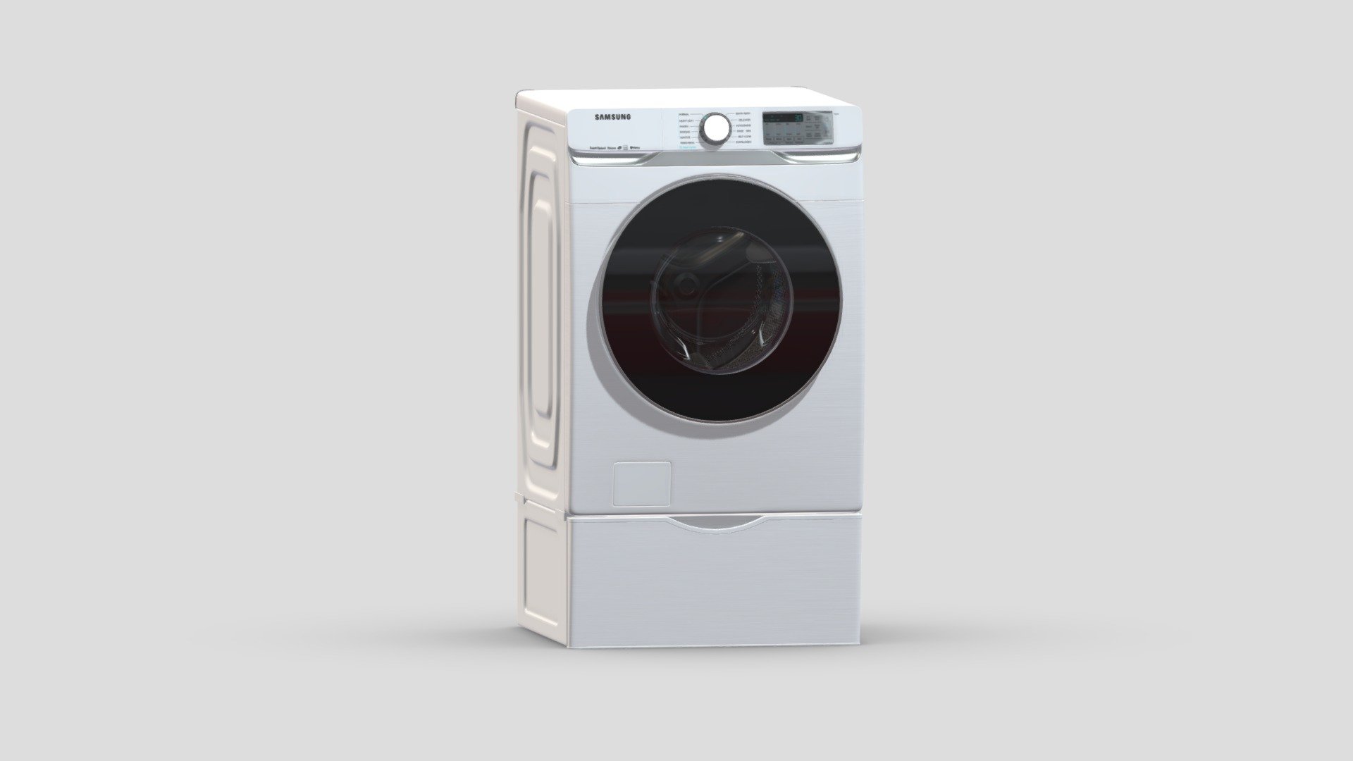 Samsung WF6300 4.5 cu.ft.Smart Front Load Washer 3d model