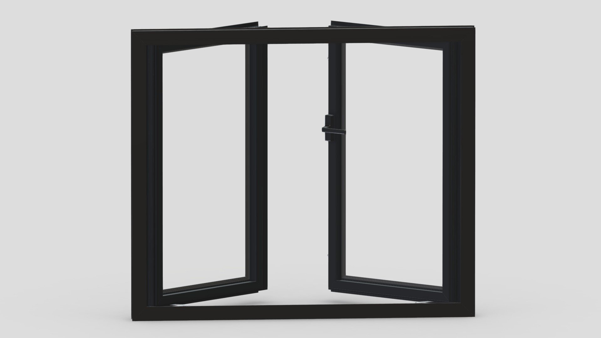 Aluminium Door 02 3d model