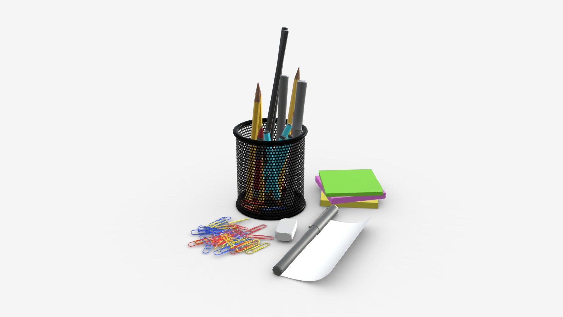 Mesh penholder 3d model