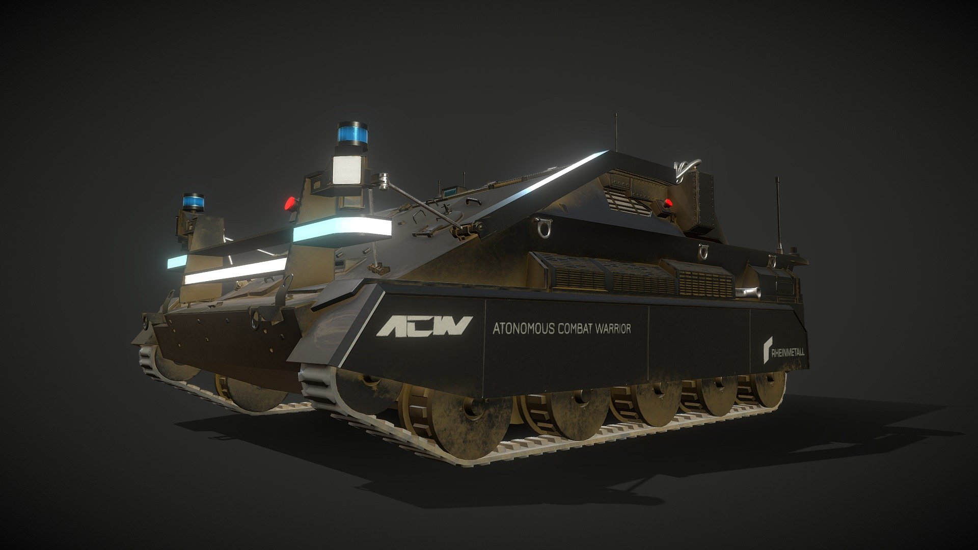 ACW Wiesel Autonomous Combat Vehicle 3d model