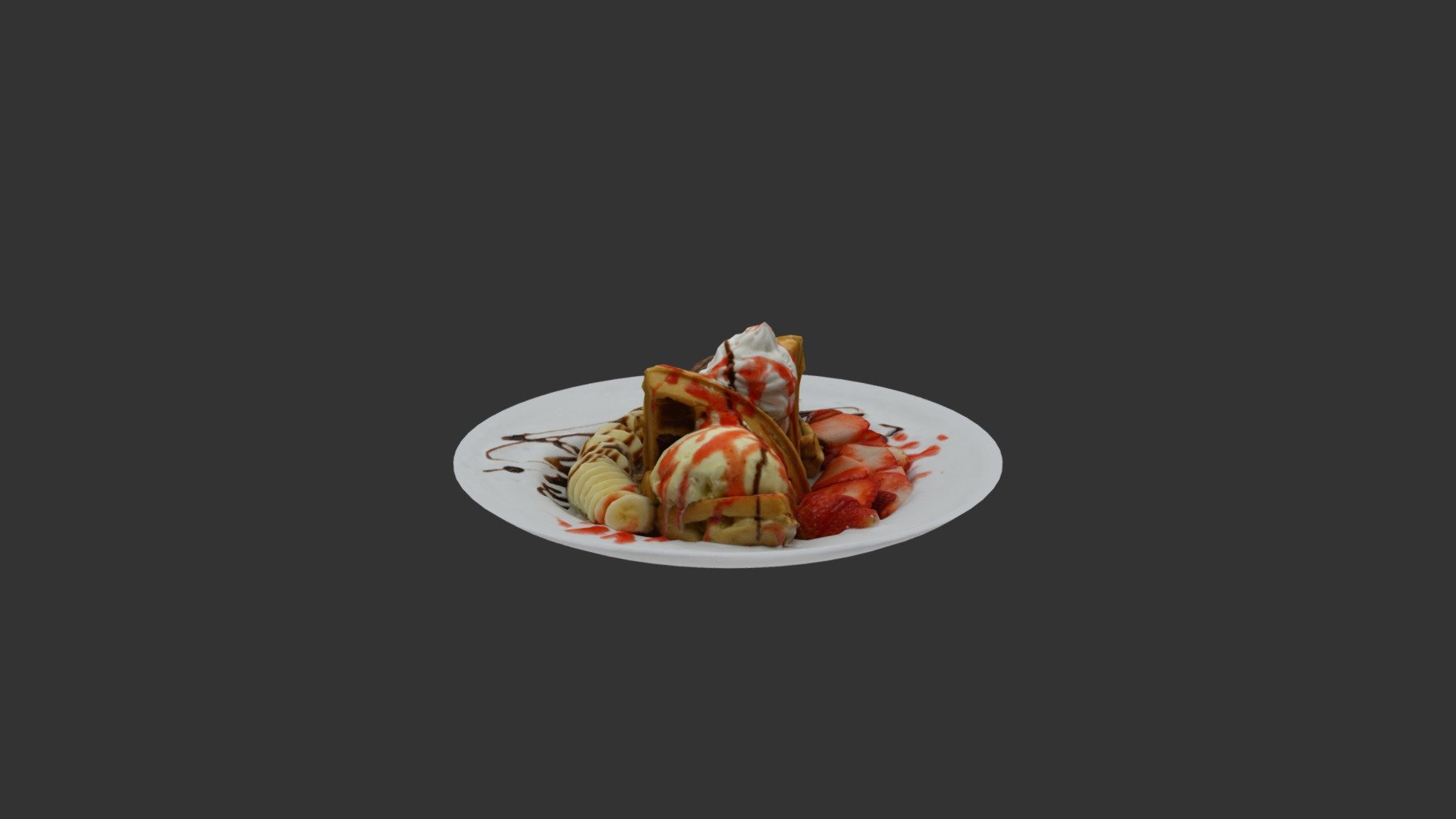 EAST MEETS WEST WAFFLE 3d model