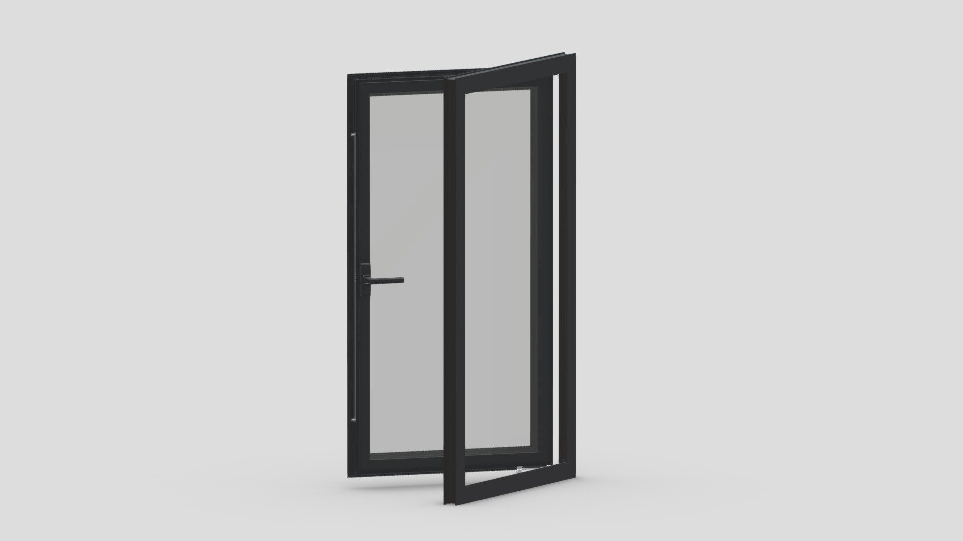 Aluminium Door 01 3d model