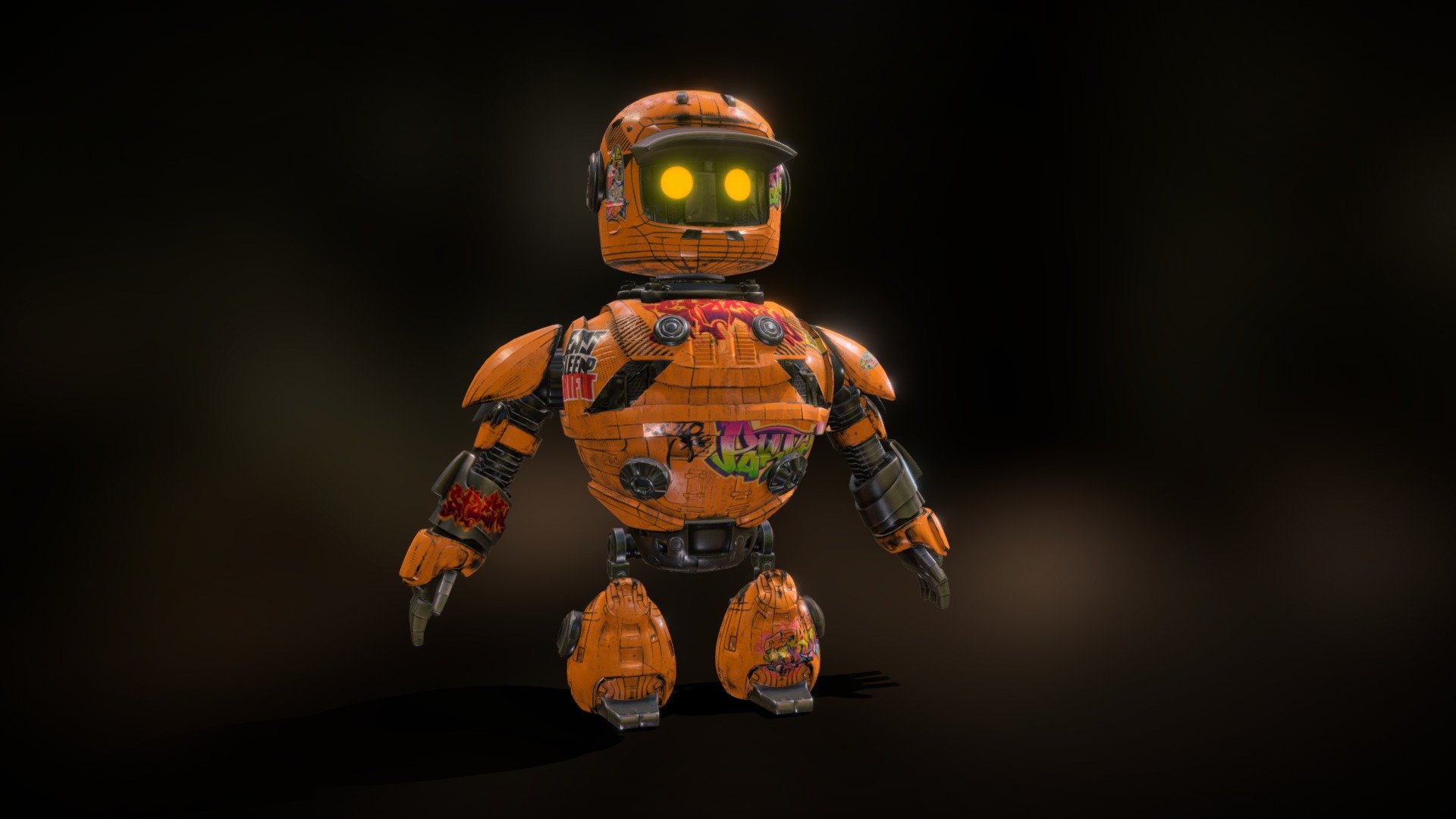 BOT CUTE MX-3456 by Oscar creativo 3d model