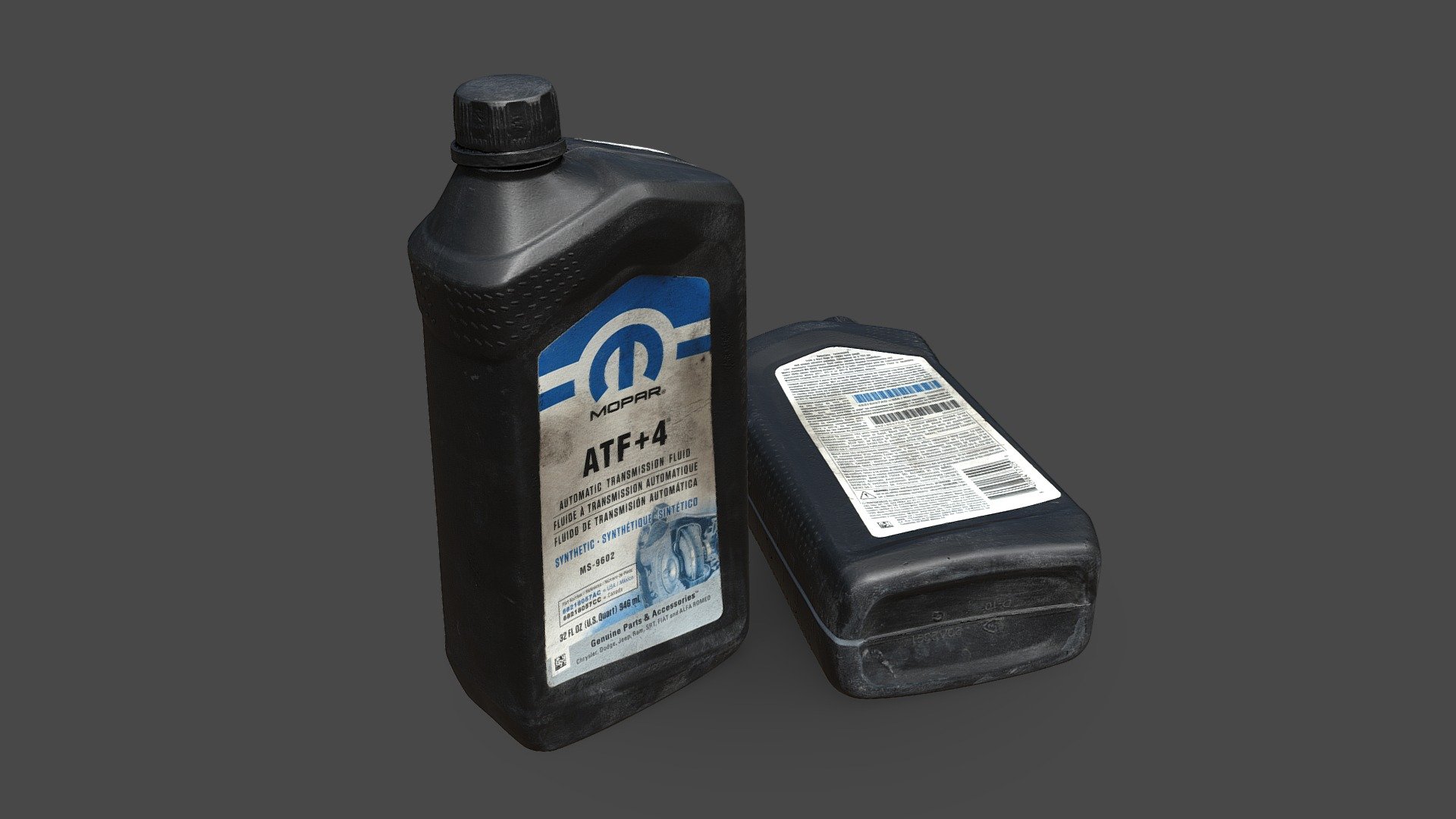 Transmission Fluid Bottle 3d model