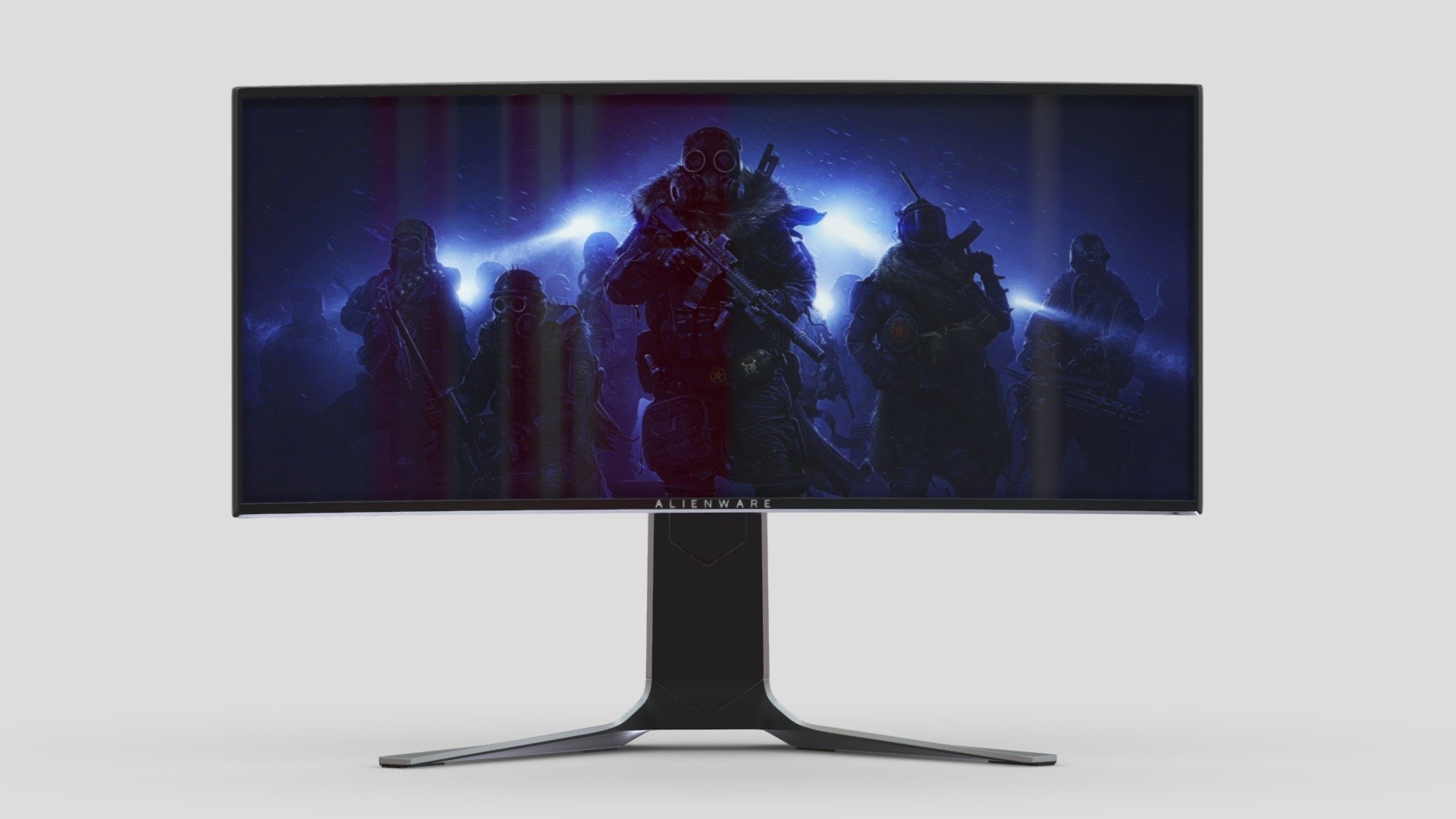 Dell Reveals Alienware 34 Curved Monitor 3d model