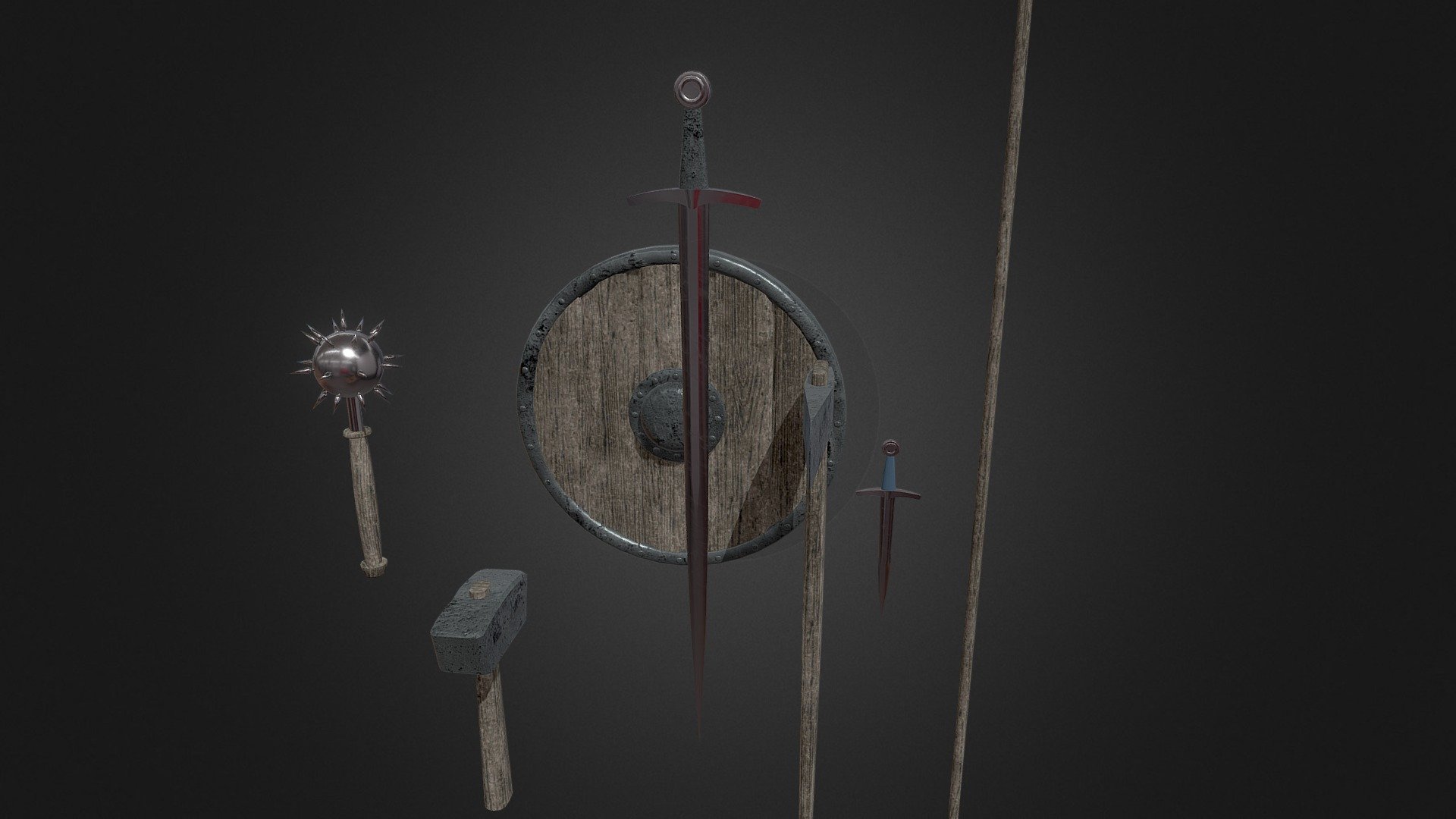 weapons medieval 3d model