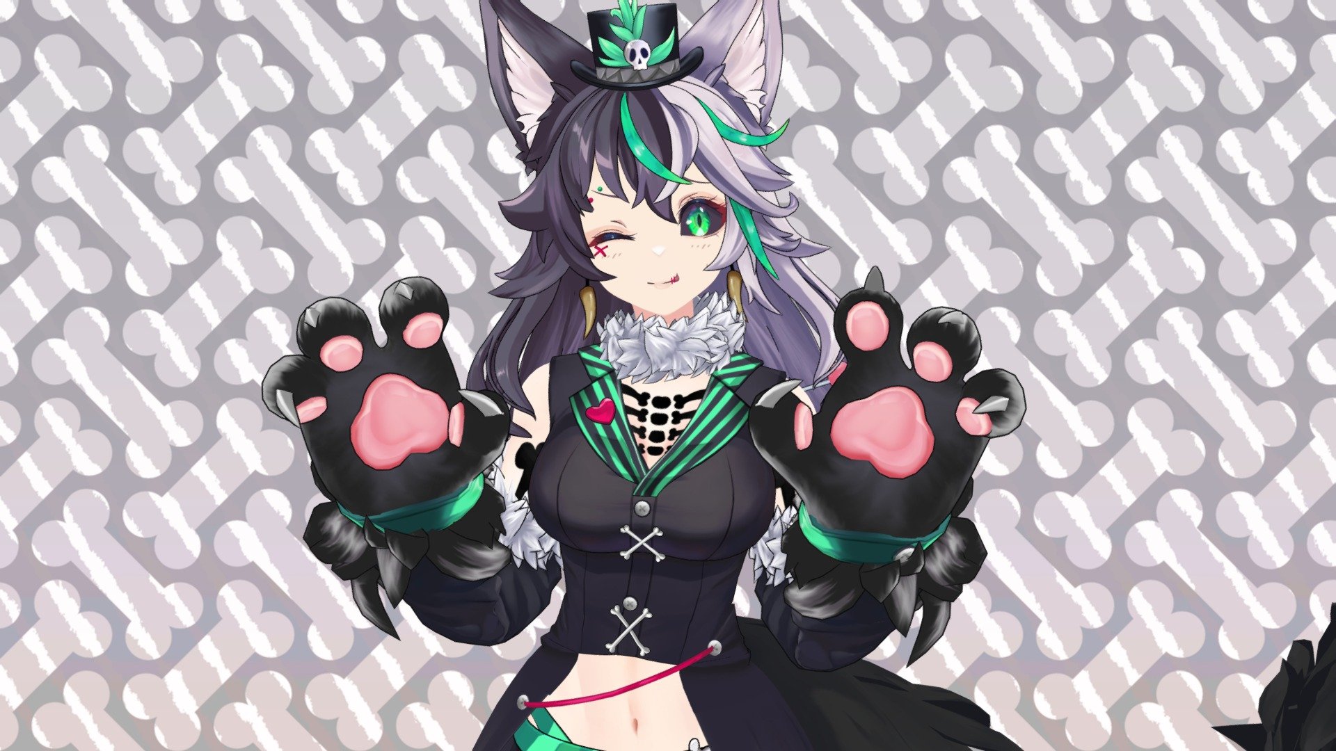 CleoCayenne_vtuber 🐺 3d model