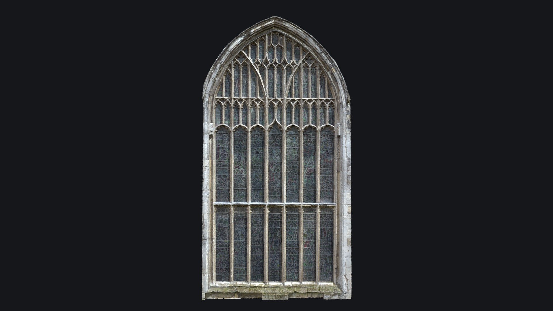 Gothic Style Medieval Church Window v.2 3d model