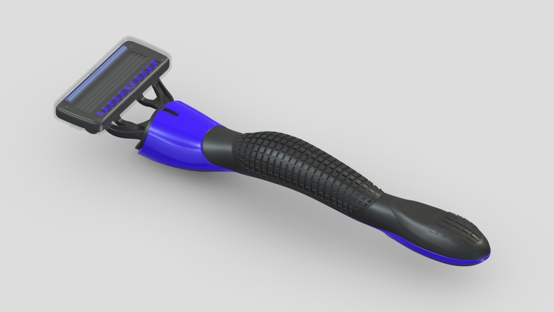 Blade Handle and Quintuple Razor 3d model