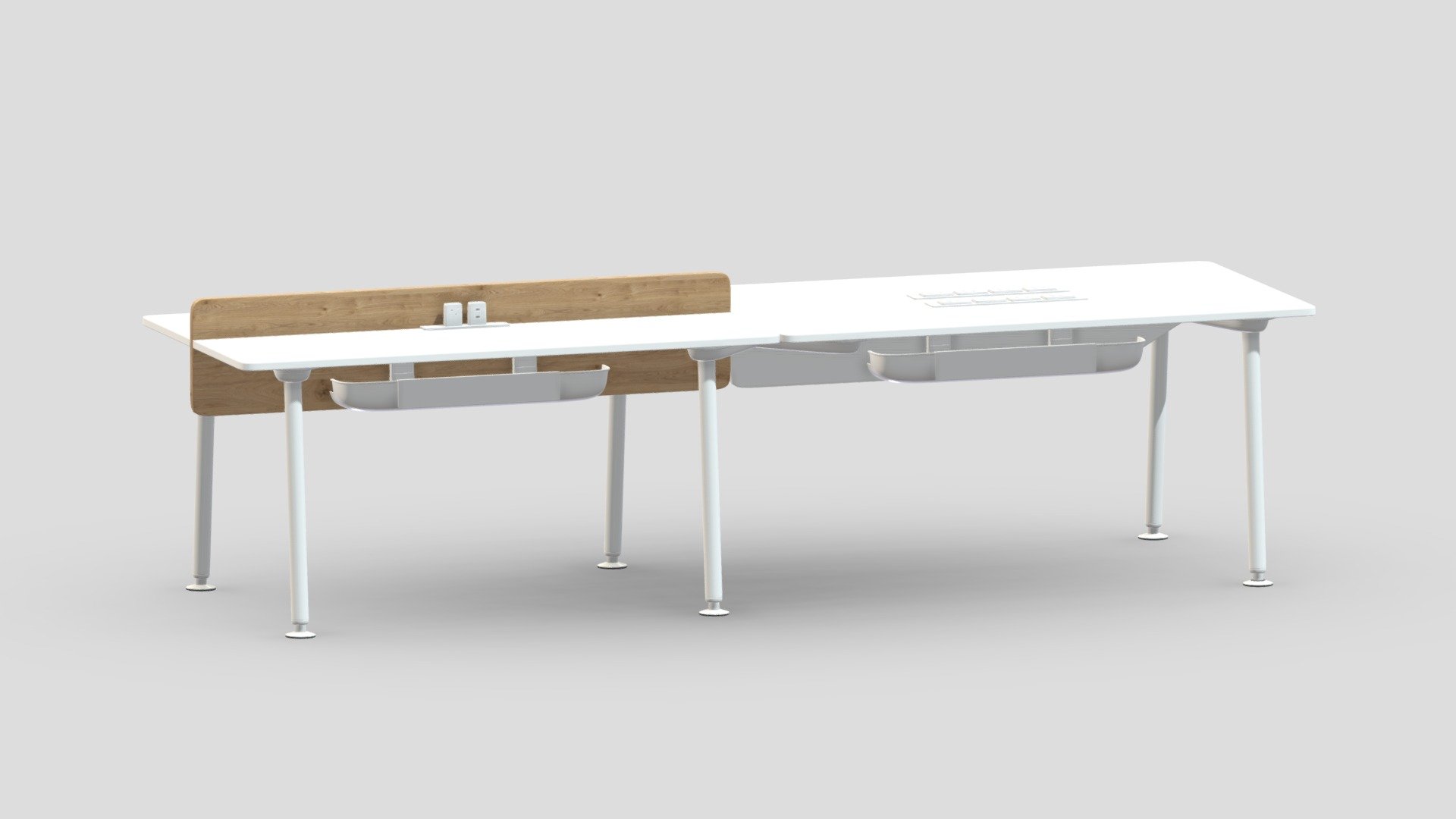 Herman Miller Desk Memo 5 3d model