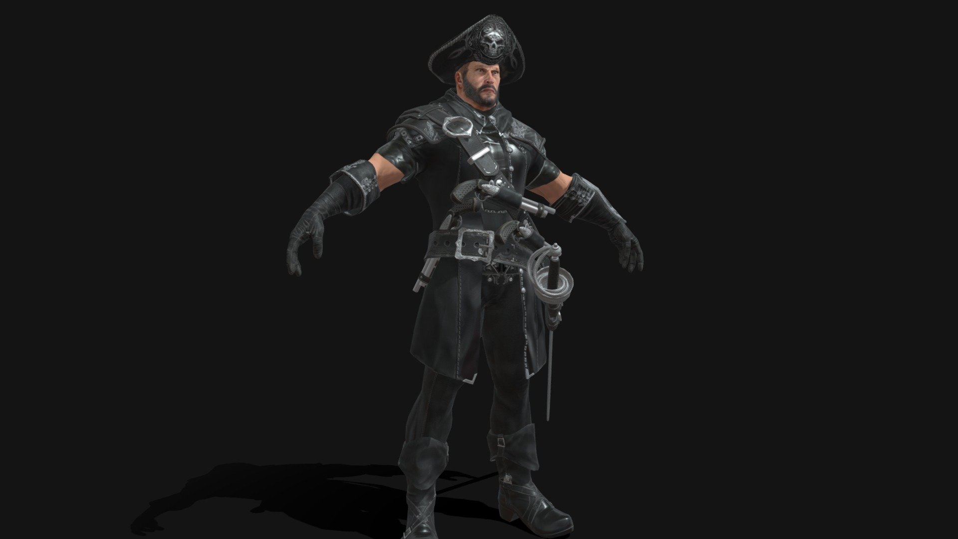 Pirate Man 3d model