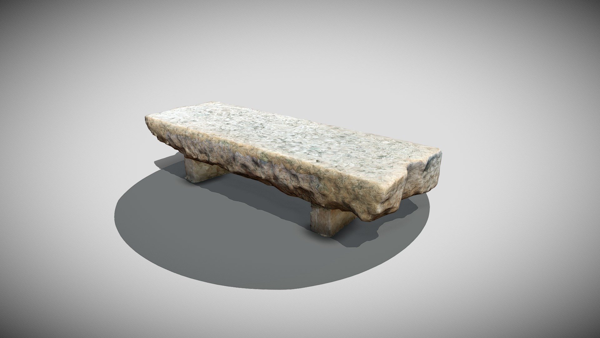 Stone Bench 3D scan 3d model