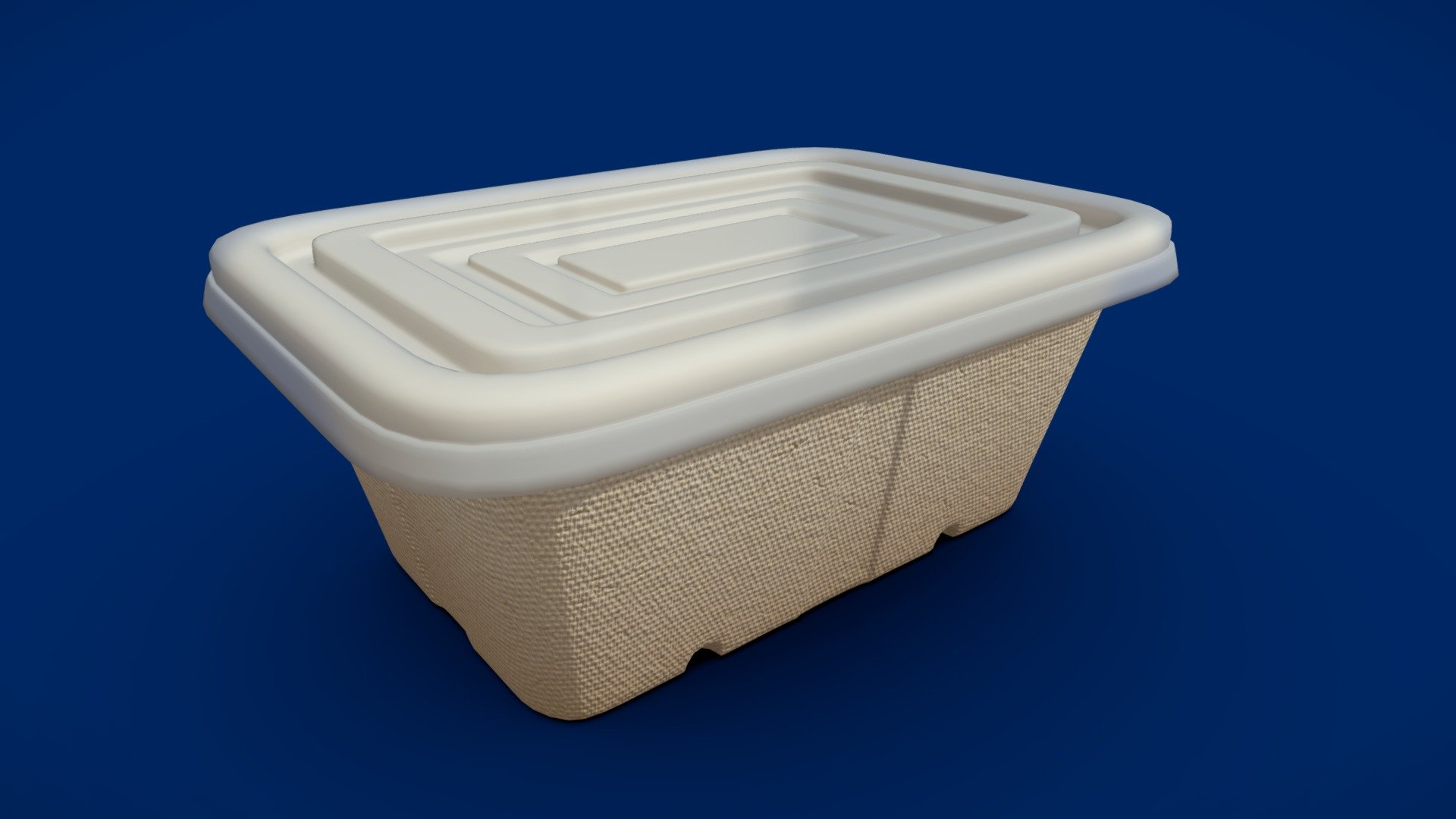 Box Food Cardboard Container 3d model