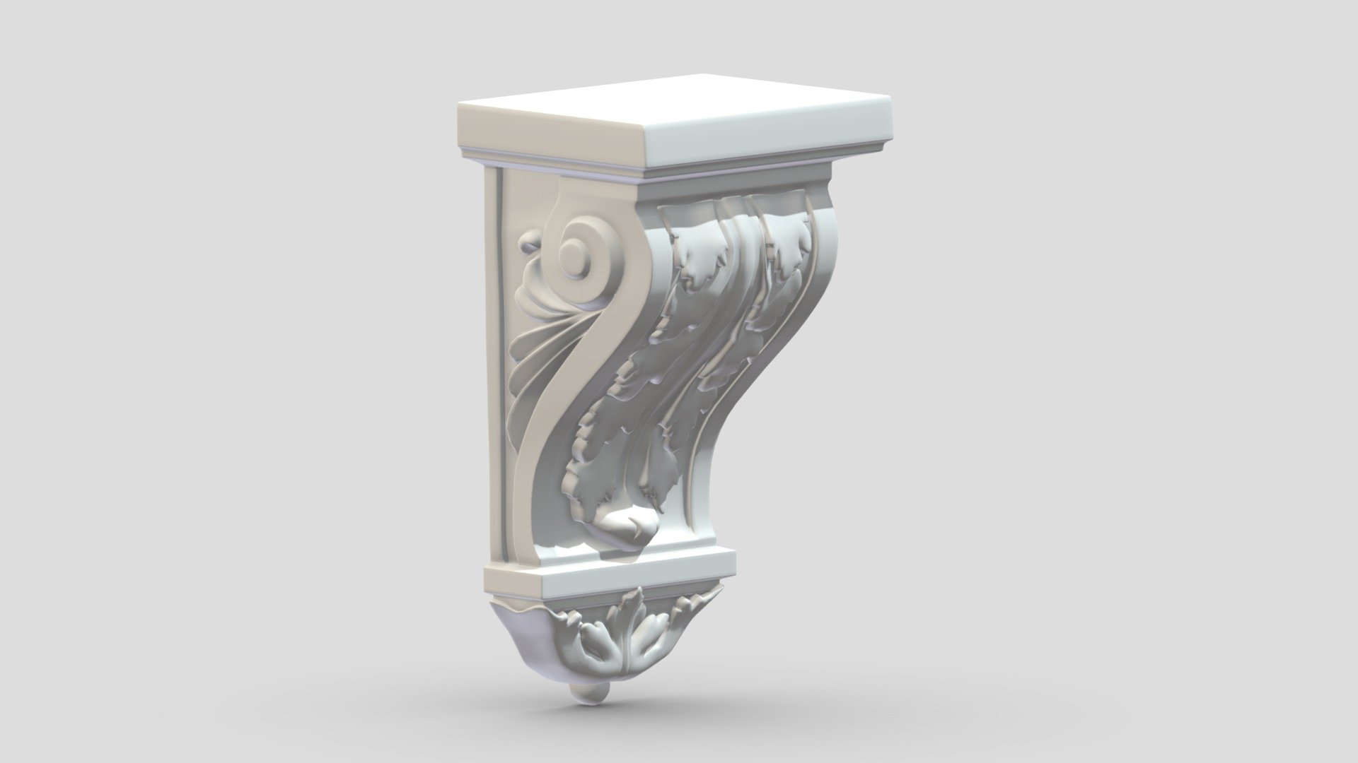 Scroll Corbel 39 3d model