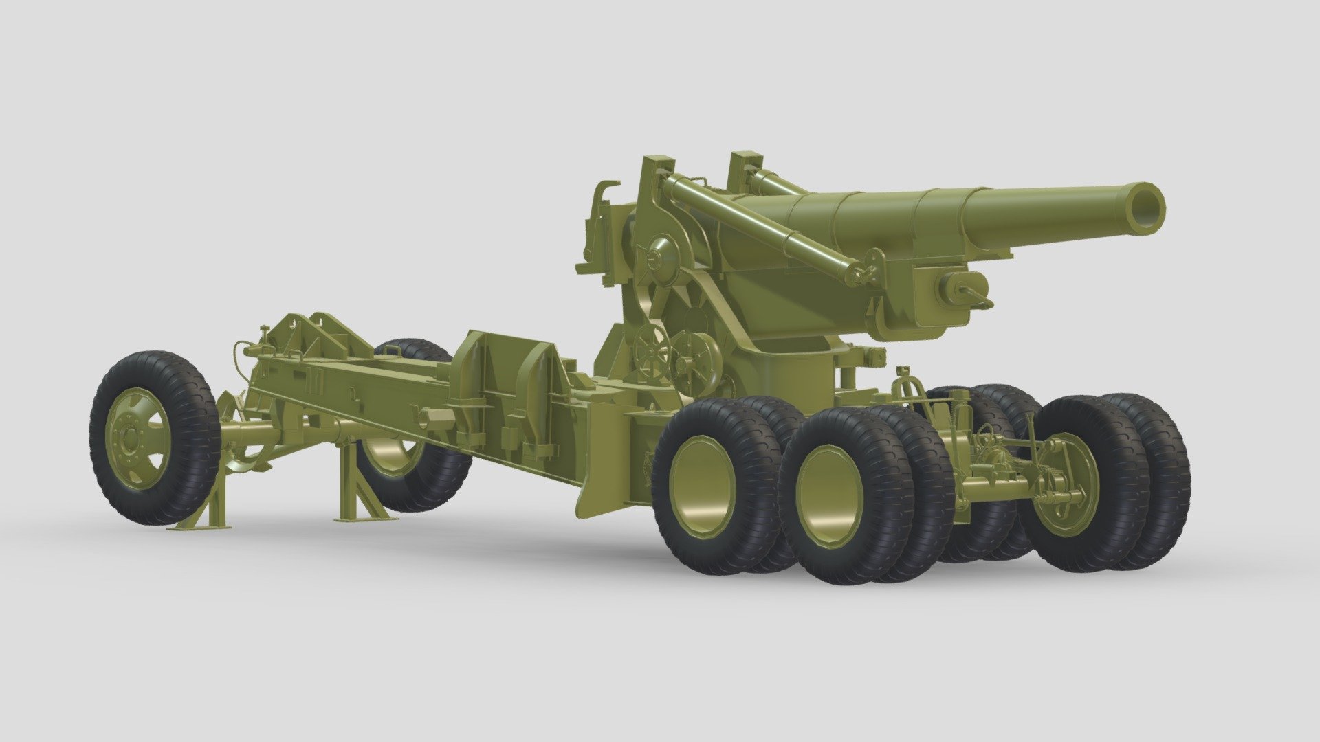 M115 Howitzer 3d model