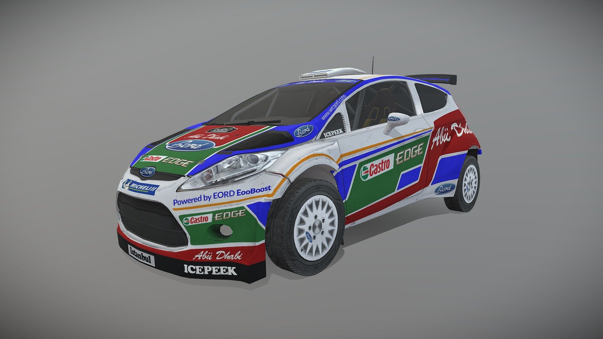 Rally Car 3d model