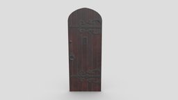 Castle Door 04 Low Poly Realisitc