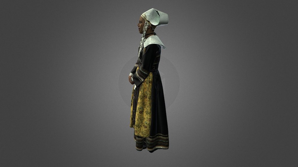 Costume Breton 3d model