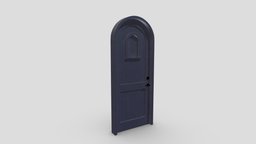 Castle Door 02 Low Poly Realistic