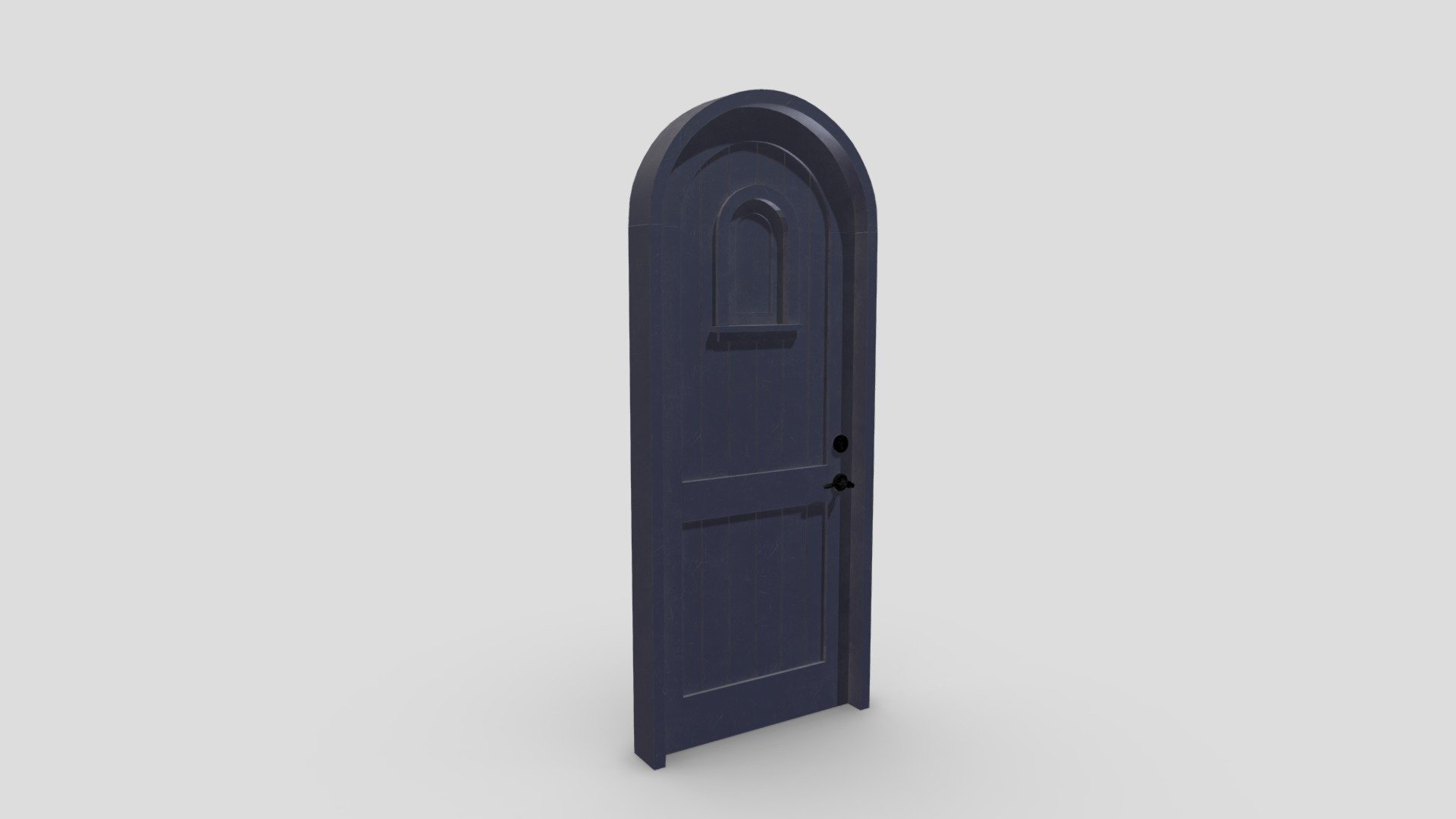 Castle Door 02 Low Poly Realistic 3d model