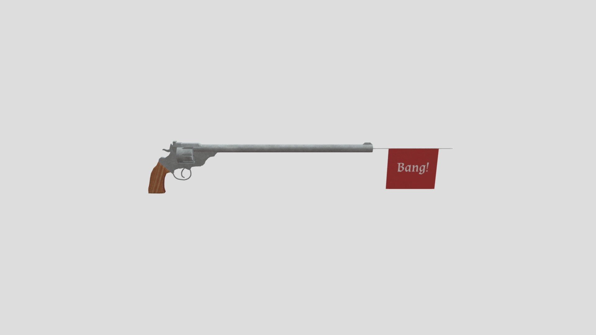 Joker Gun 3d model