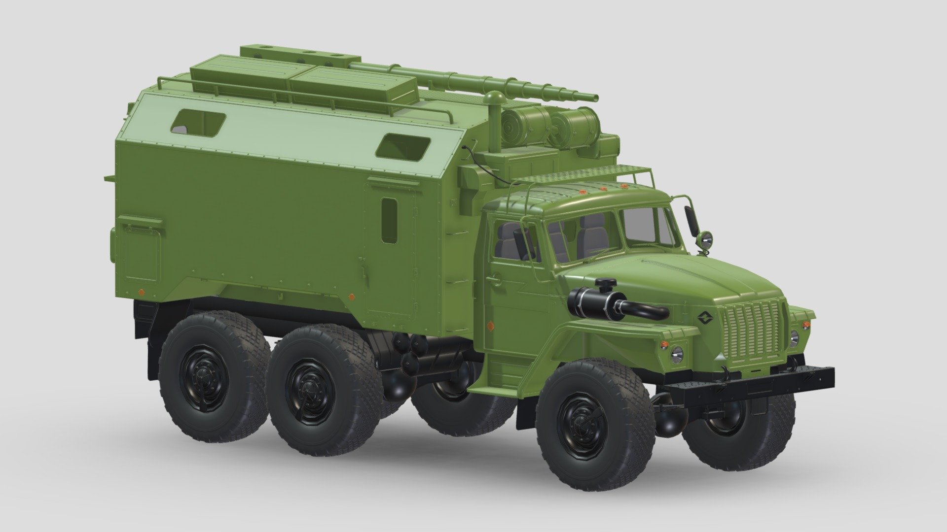 Ural-4320 Command 3d model