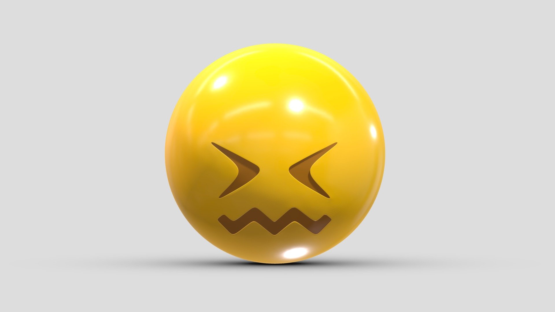 Apple Confounded Face 3d model