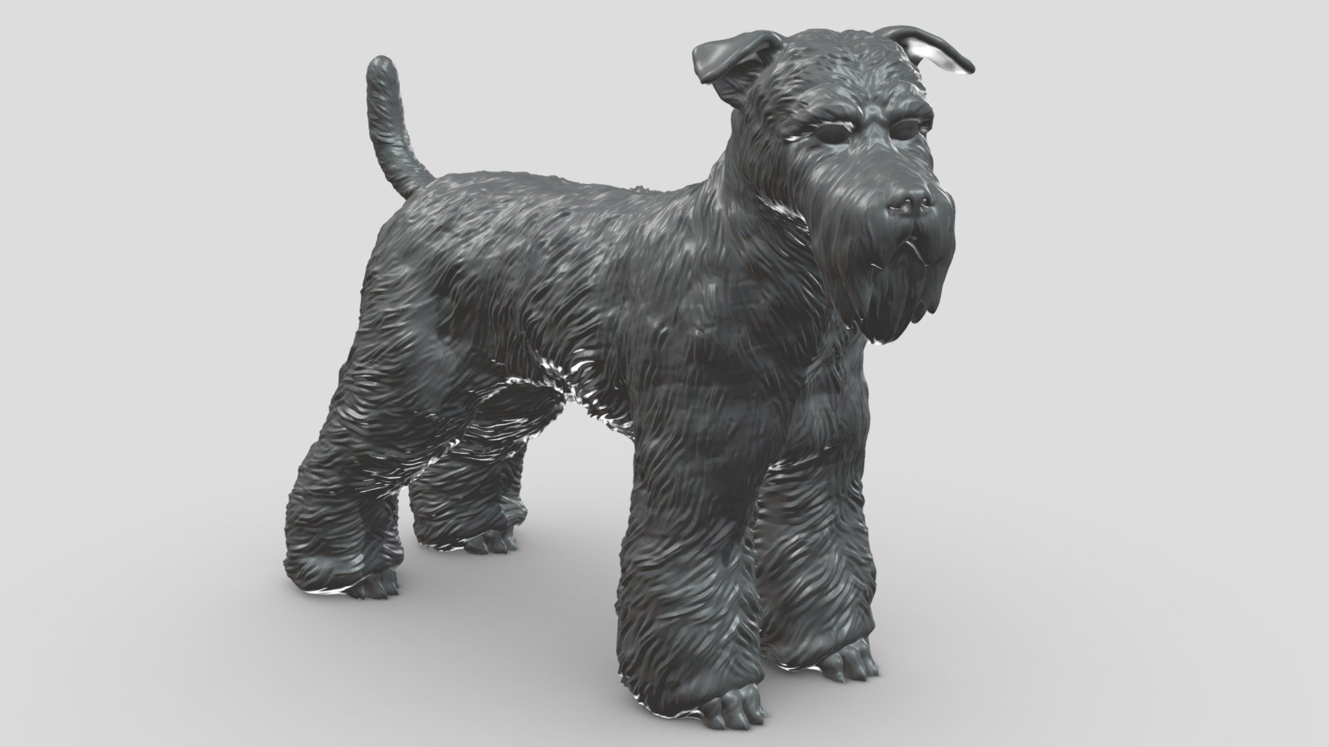 schnauzer V1 3D print model 3d model