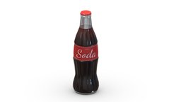 Soda Drink Bottle 04 Low Poly PBR Realistic