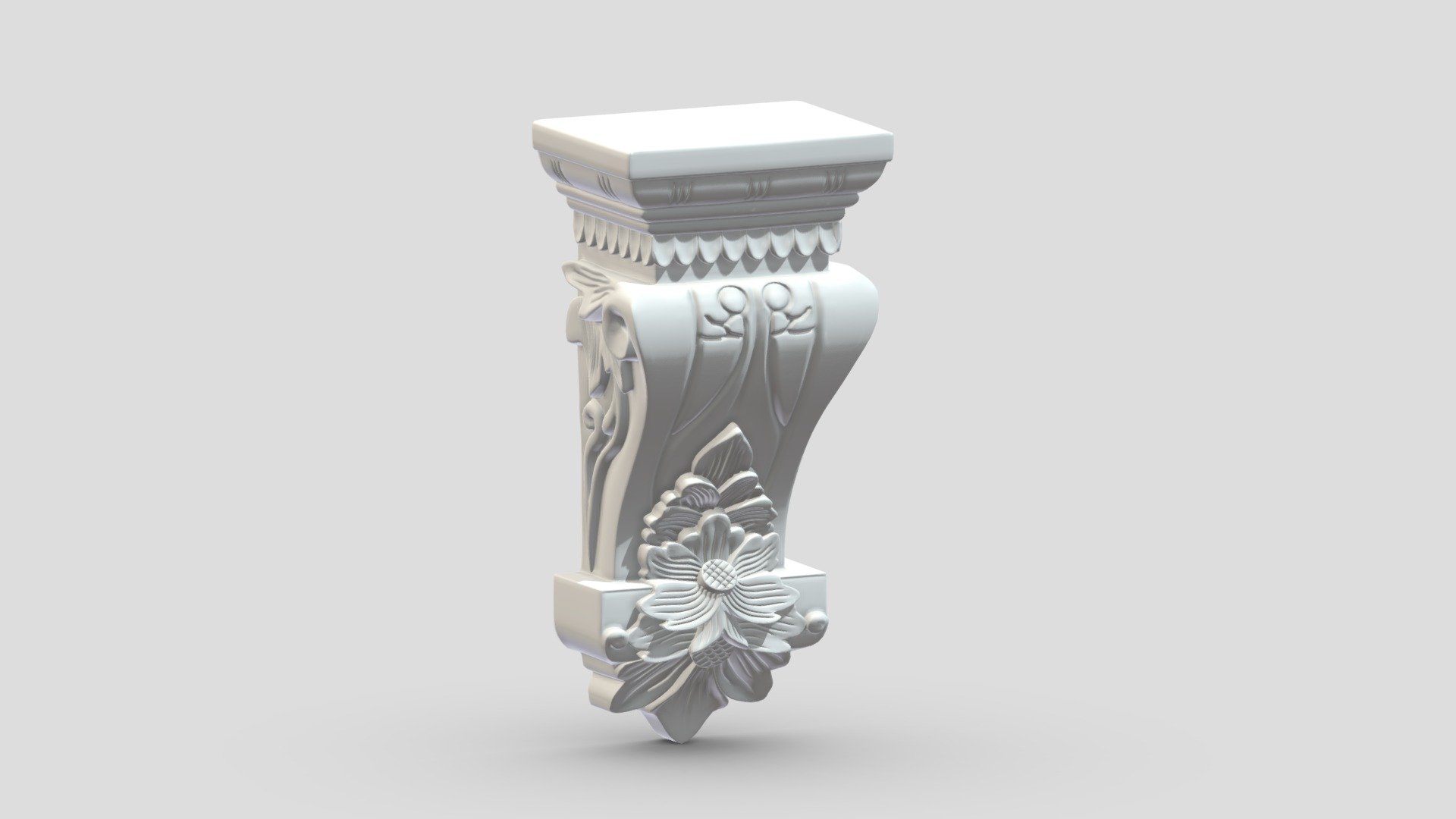 Scroll Corbel 34 3d model